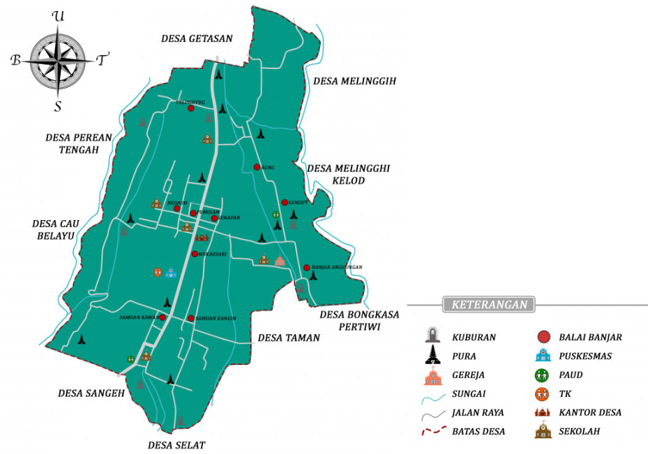 peta map desa wisata carangsari