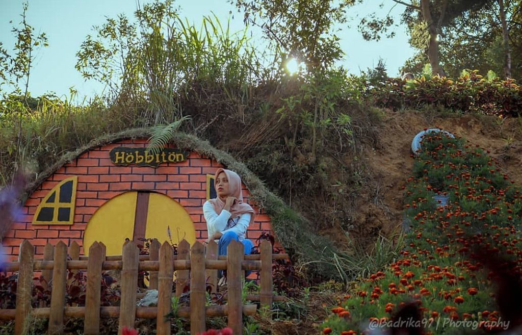 Spot rumah hobbit di silancur highland