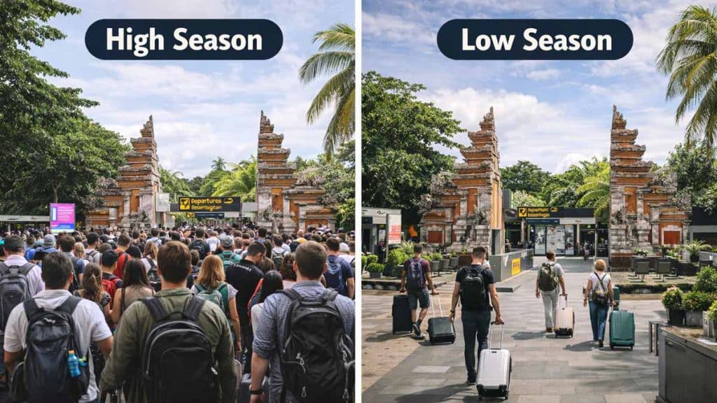 liburan di high season atau low season