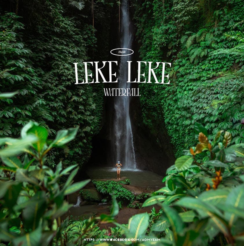 keunikan leke leke waterfall bali