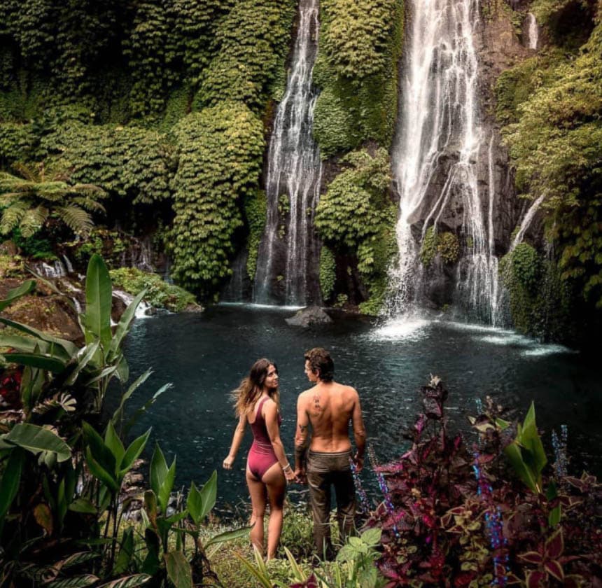 rute dan daya tarik banyumala twin waterfall